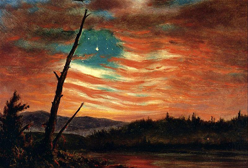 Frederick Edwin Church Our Banner in the Sky china oil painting image